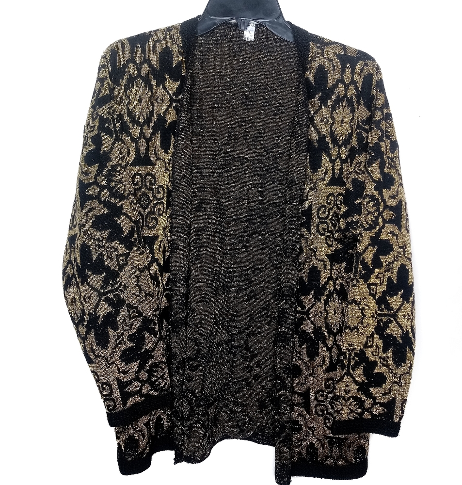 Gold and black cardigan